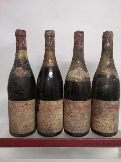 null 4 bouteilles BOURGOGNE - 2 CHAMBOLLE MUSIGNY et 2 VOSNE ROMANEE - A. BICHOT...