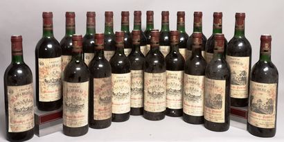 null 24 bouteilles Château BECHEREAU APPELATIONS DIVERSES A VENDRE EN L'ETAT Millésimes...