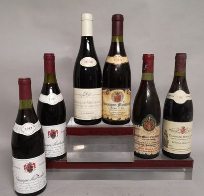 null 6 bouteilles CHASSAGNE MONTRACHET DIVERS - 1 1er Cru "Morgeot" 1989 - Charles...