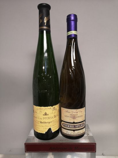 null 2 ALSACE Grand Cru 1998 - 1 GEWURZTRAMINER PFERSIGBERG - WOLFBERGER et 1 GEWURZTRAMINER...