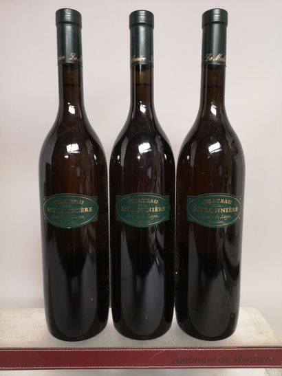null 3 bottles COTEAUX du LAYON BEAULIEU - Château de la MULONIERE 2005