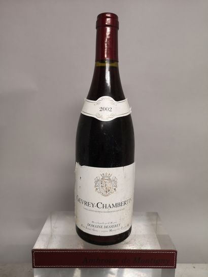 null 1 bouteille GEVREY CHAMBERTIN - Domaine DESSERAY 2002 

Etiquette légèrement...