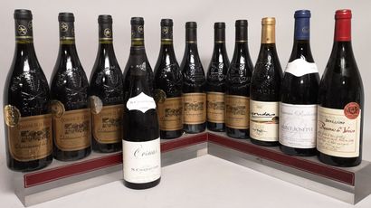 null 12 bouteilles VALLEE DU RHONE DIVERS Années 2000 

CHÂTEAUNEUF DU PAPE, CORNAS,...