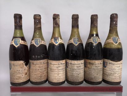 null 6 bouteilles BOURGOGNE DIVERS A VENDRE EN L'ETAT - 4 VOLNAY SANTENOTS "Cuvée...