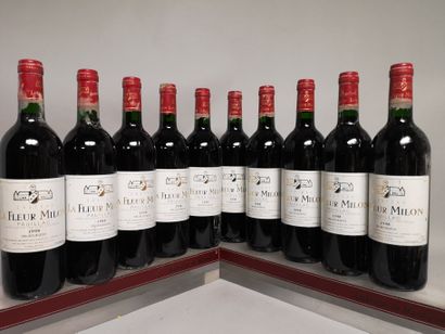 null 10 bouteilles Château La FLEUR MILON - Pauillac 1998 

Etiquettes légèrement...