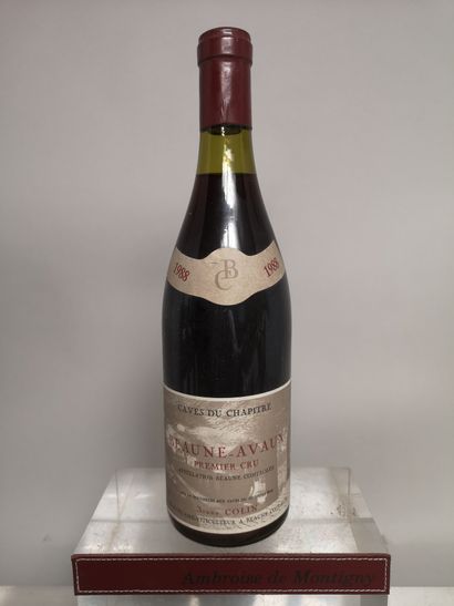 null 1 bouteille BEAUNE 1er Cru "les Avaux" - Bruno COLIN 1988