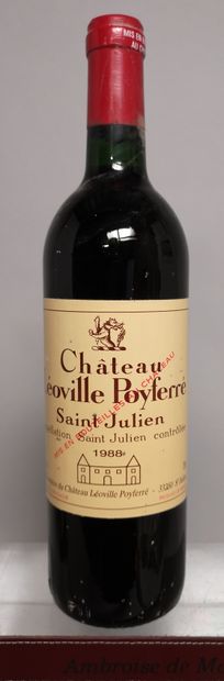 null 1 bouteille Château LEOVILLE POYFERRE - 2é Gcc Saint JULIEN 1988