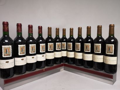 null 
12 bouteilles Château BECHEREAU LALANDE DE POMEROL A VENDRE EN L'ETAT 4 bouteilles...