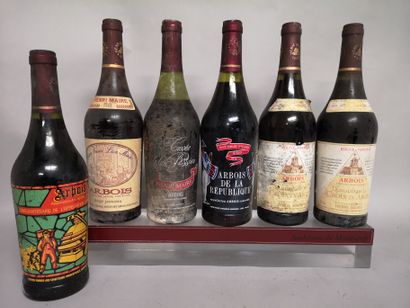 null 6 bouteilles ARBOIS rouge A VENDRE EN L'ETAT dont : 2 Domaine de La CROIX d'ARGIS...
