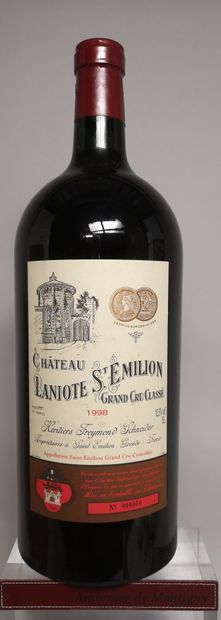 null 1 Jéroboam 5 L. Château LANIOTE - Saint Emilion Grand cru 1998 

Etiquette légèrement...