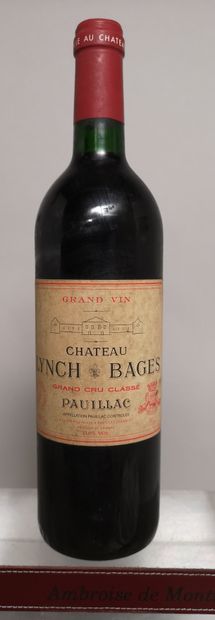 null 1 bouteille Château LYNCH BAGES - 5é Gcc Pauillac 1997 

Etiquette tachée.