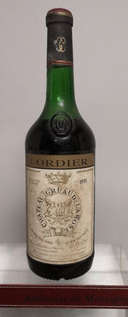 null 1 bouteille Château GRUAUD LAROSE - 2é Gcc Saint Julien 1970 

Etiquette légèrement...