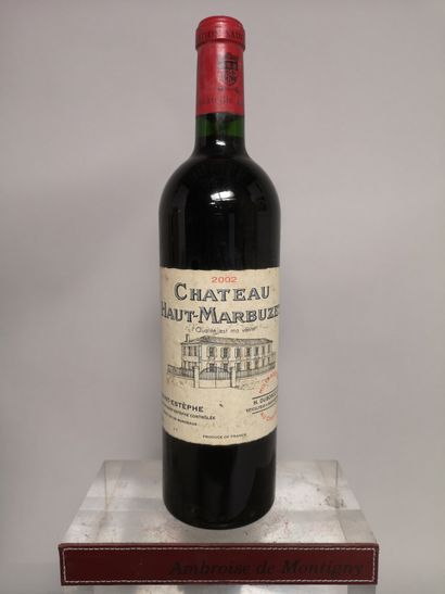 null 1 bouteille Château HAUT MARBUZET - Saint Estèphe 2002 

Etiquette légèrement...