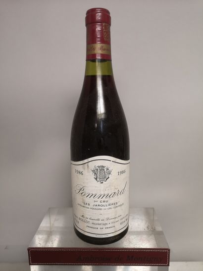 null 1 bouteille POMMARD 1er Cru " Les Jarollières" - Henri BOILLOT 1986 

Etiquette...