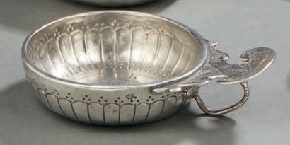 RARE silver TASTEVIN, body with large gadroons,...