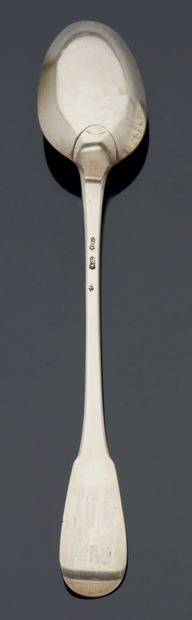 null RAGOUT SPOON in silver, uniplat model.
Falaise 1754-1756.
Master-goldsmith :...