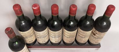 null 7 bouteilles Château MALARTIC LAGRAVIERE - Grand Cru Classé de Graves 1964 Étiquettes...
