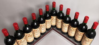 null 12 bouteilles Château PONTET-CLAUZURE - Saint Emilion Grand Cru 1966 Étiquettes...