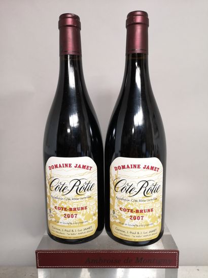 null 2 bouteilles CÔTE-RÔTIE "Cote Brune" - Domaine JAMET 2007