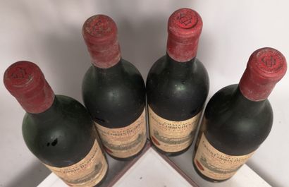 null 4 bottles Château GRAND CORBIN DESPAGNE - Grand Cru de Saint Emilion 1964 Stained...