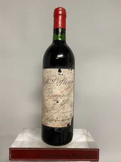 null 1 bouteille Château LAFLEUR - Pomerol 1981 Étiquette tachée et abîmée.