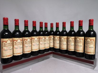 null 12 bottles Château PONTET-CLAUZURE - Saint Emilion Grand Cru 1964 Slightly stained...
