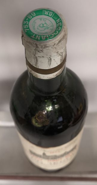 null 1 bouteille Château HAUT BELLEVUE - Pomerol 1974 Étiquette légèrement tachée...