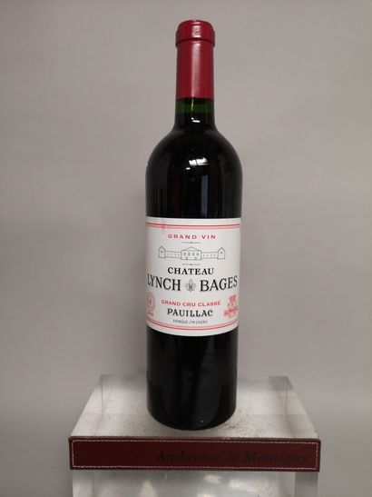 null 1 bouteille Château LYNCH BAGES - 5e GCC Pauillac 2016 Étiquette légèrement...