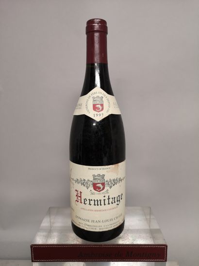 null 1 bouteille HERMITAGE - J.L. CHAVE 1997 Étiquette tachée.