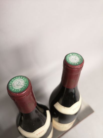 null 2 bouteilles CORTON - Les Renardes - Domaine Anne Marie GILLE 1996 Étiquettes...