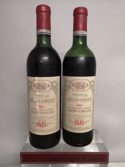 2 bouteilles Château GRAND PONTET - Cru Classé...