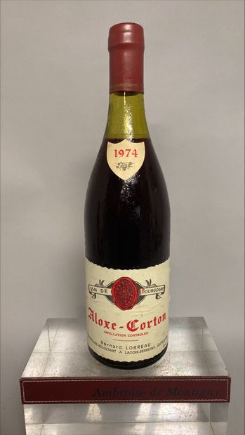 null 1 bouteille ALOXE CORTON - B. LOBREAU 1974 Niveau a 4cm.