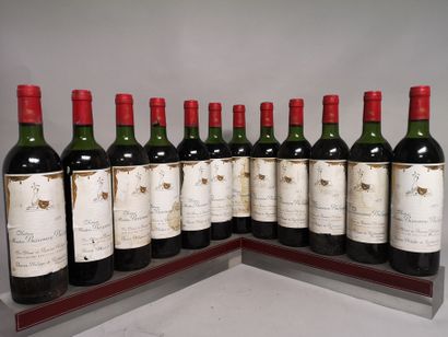 null 12 bouteilles Château MOUTON BARONNE PHILIPPE - 5é GccPauillac 1975 En caisse...