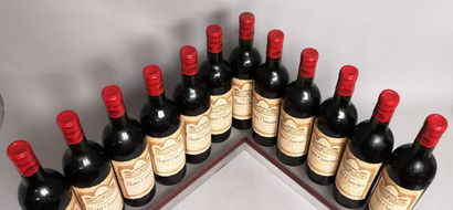 null 12 bottles Château PONTET-CLAUZURE - Saint Emilion Grand Cru 1964 Slightly stained...