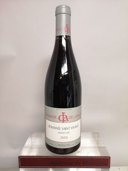 null 1 bouteille ROMANEE SAINT VIVANT Grand cru - Domaine de L'ARLOT 2010