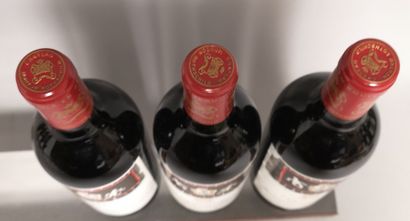 null 3 bouteilles Château MOUTON ROTHSCHILD - 1er Gcc Pauillac 1994