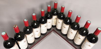 null 12 bouteilles Château MOUTON BARONNE PHILIPPE - 5é GccPauillac 1975 En caisse...