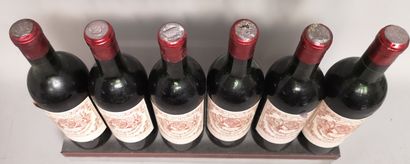 null 6 bouteilles Château PICHON LONGUEVILLE au Baron - 2e GCC Pauillac 1964 Étiquettes...