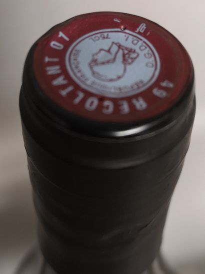 null 1 bouteille Les Guinechiens - Domaine Benoit COURAULT 2015 Étiquette légèrement...