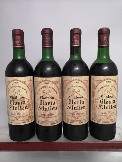 4 bouteilles Château GLORIA - Saint Julien...