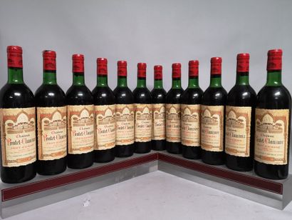 null 12 bouteilles Château PONTET-CLAUZURE - Saint Emilion Grand Cru 1966 Étiquettes...