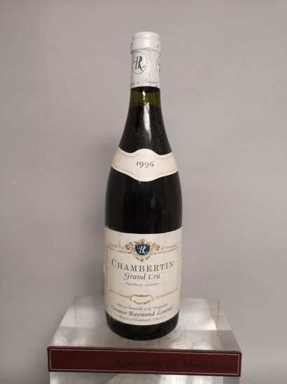 null 1 bouteille CHAMBERTIN Grand cru - Raymond LAUNAY 1996 Étiquette légèrement...