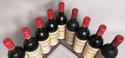 null 9 bouteilles Château CANON La GAFFELIERE - Grand Cru de Saint Emilion 1964 Étiquettes...