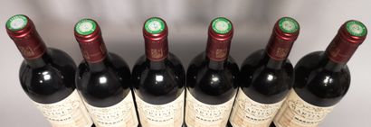 null 6 bottles Château MARTINENS 1996 - Margaux