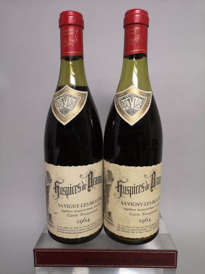 null 2 bouteilles SAVIGNY Les BEAUNE des HOSPICES de BEAUNE "Cuvée FOUQUERAND"PATRIARCHE...