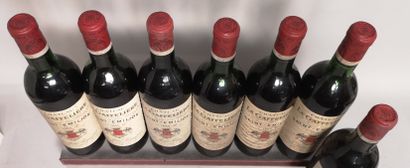 null 7 bouteilles Château LA GAFFELIERE - 1er Gcc (B) Saint Emilion 1966 Étiquettes...