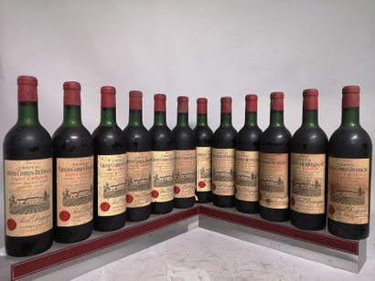 null 12 bouteilles Château GRAND CORBIN D'ESPAGNE - Grand Cru de Saint Emilion 1964...