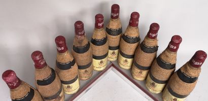null 10 bouteilles ESPAGNE Rioja "SIGLO" - AGE Bodegas Unidas 1964 Étiquettes tachées...