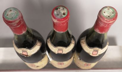 null 3 bouteilles POMMARD - Lionel J. BRUCK Dont 1 présumée 1970 Étiquettes et collerettes...