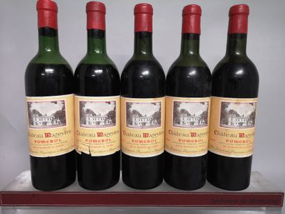 5 bouteilles Château MAZEYRES - Pomerol 1964...